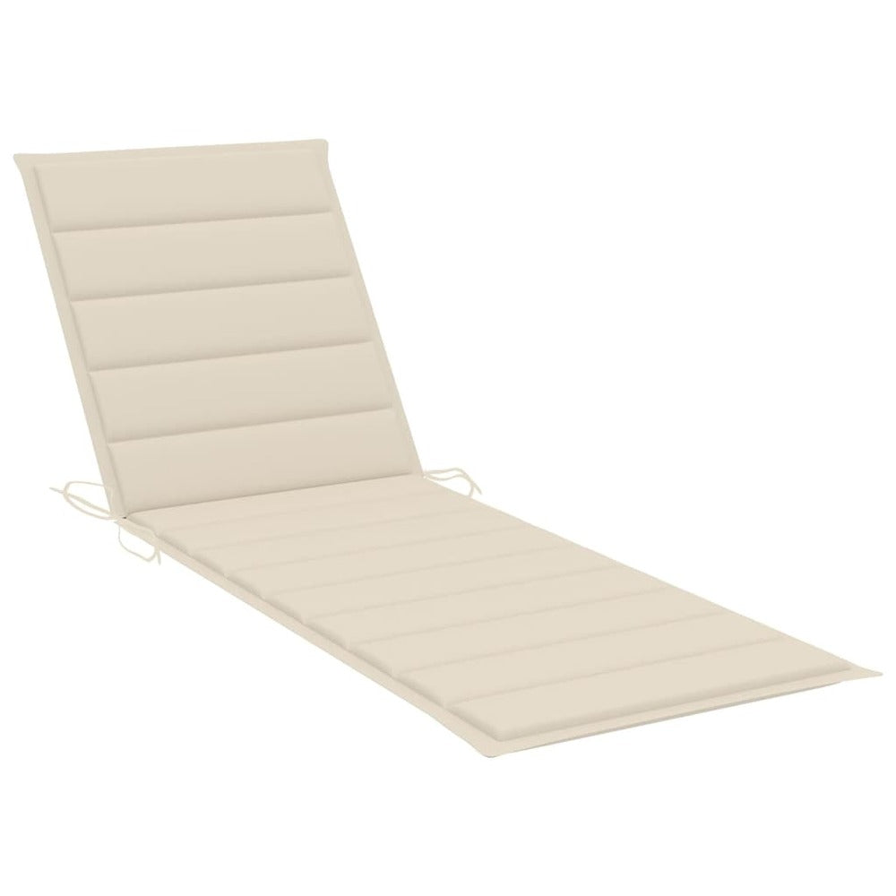 VIDAXL Chaise Longue De Jardin Avec Table Et Coussin Pin Imprégné