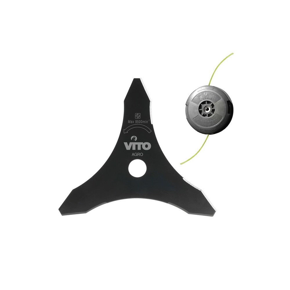  Débroussailleuse Thermique à Dos 52cm³ Coupe 25cm Vito