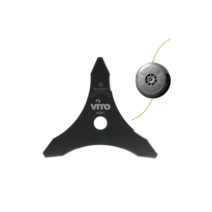  Débroussailleuse Thermique à Dos 52cm³ Coupe 25cm Vito