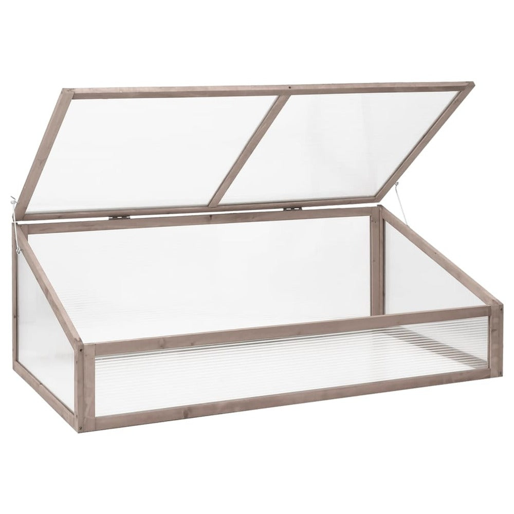 VIDAXL Serre Gris 110x58,5x39 Cm Bois De Sapin