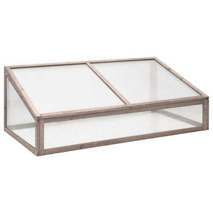 VIDAXL Serre Gris 110x58,5x39 Cm Bois De Sapin