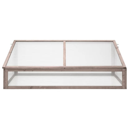 VIDAXL Serre Gris 110x58,5x39 Cm Bois De Sapin