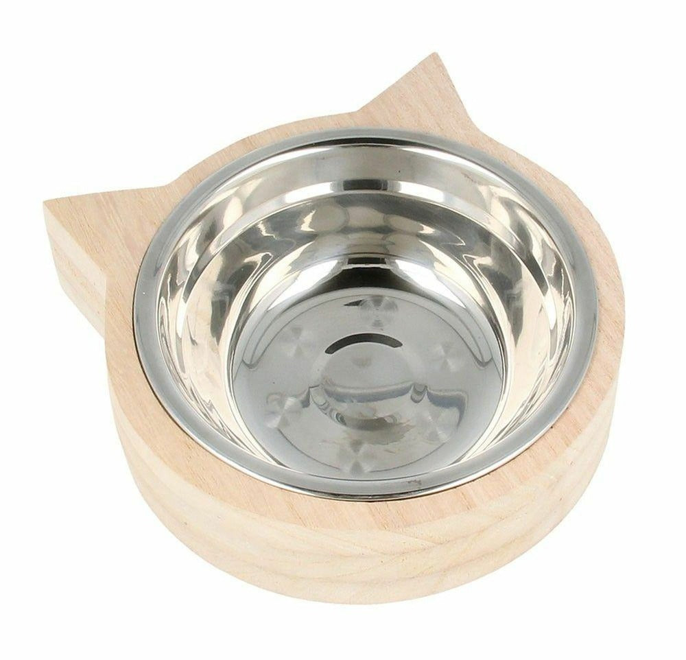  2 Gamelles Inox Tête De Chat à Décorer