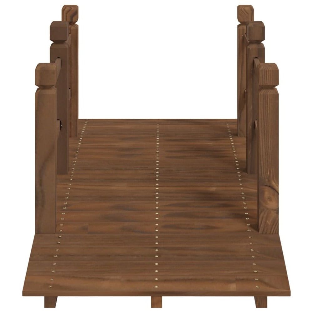VIDAXL Pont De Jardin Avec Garde-corps 150x67x56cm Bois Massif épicéa