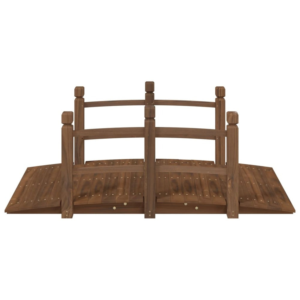 VIDAXL Pont De Jardin Avec Garde-corps 150x67x56cm Bois Massif épicéa