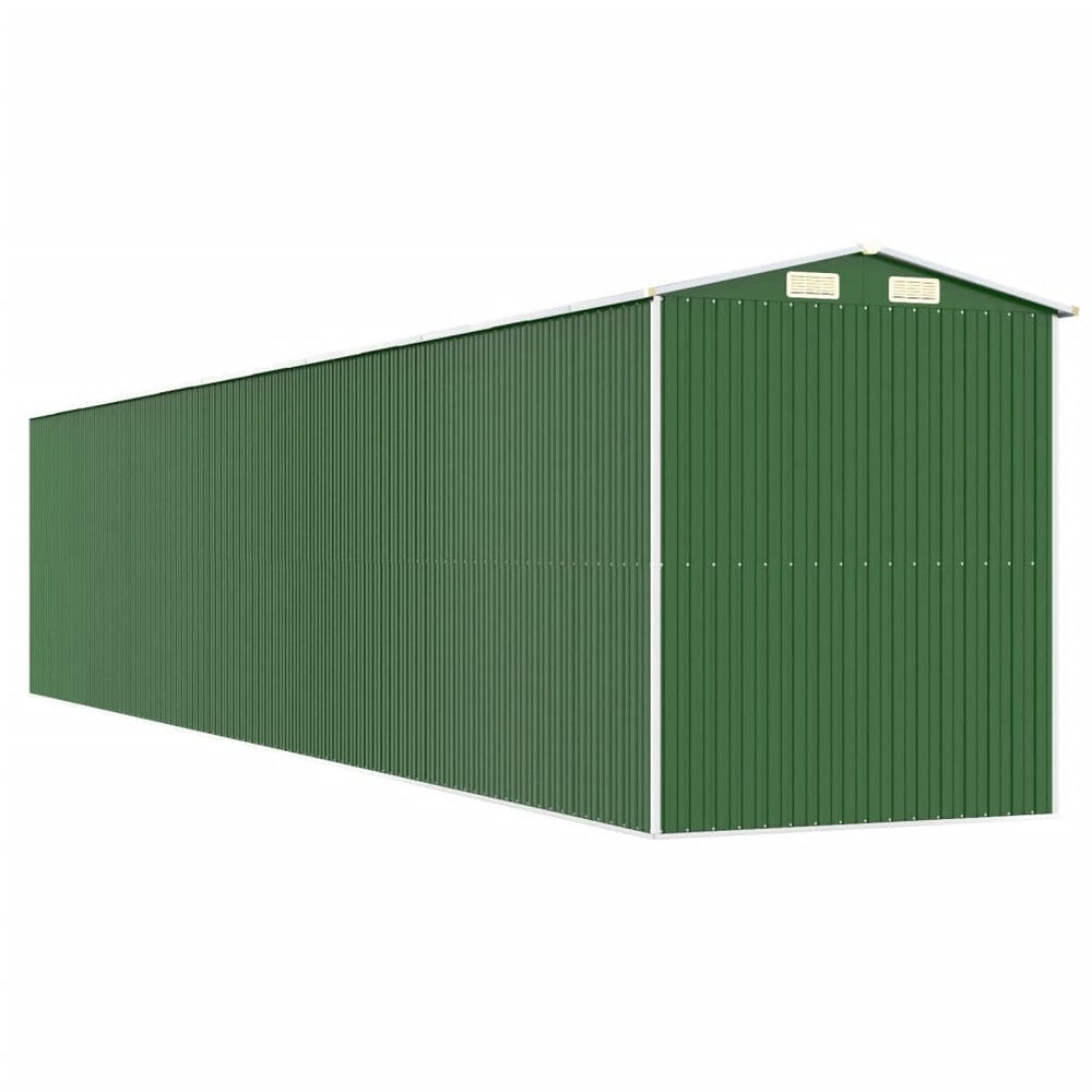 VIDAXL Abri De Jardin Vert 192x1021x223 Cm Acier Galvanisé