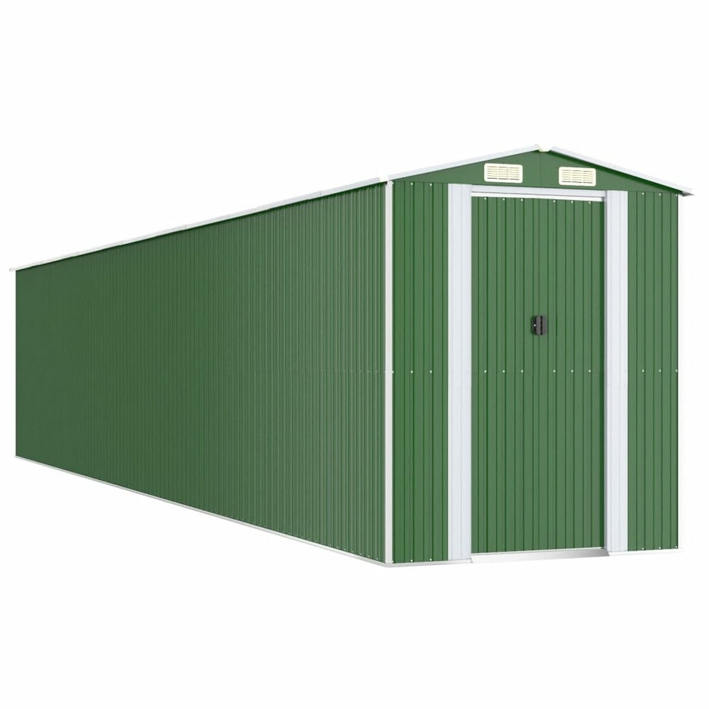 VIDAXL Abri De Jardin Vert 192x1021x223 Cm Acier Galvanisé