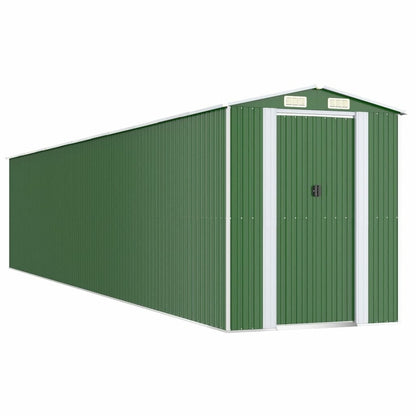 VIDAXL Abri De Jardin Vert 192x1021x223 Cm Acier Galvanisé