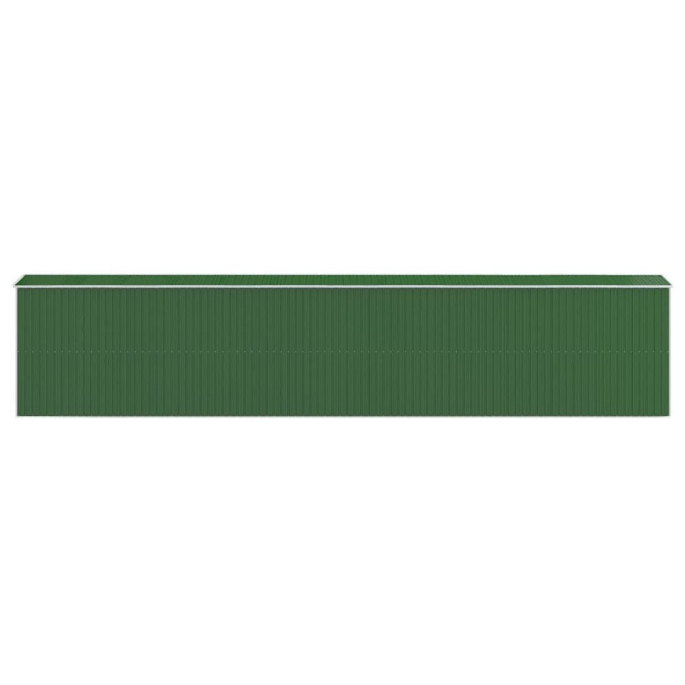 VIDAXL Abri De Jardin Vert 192x1021x223 Cm Acier Galvanisé