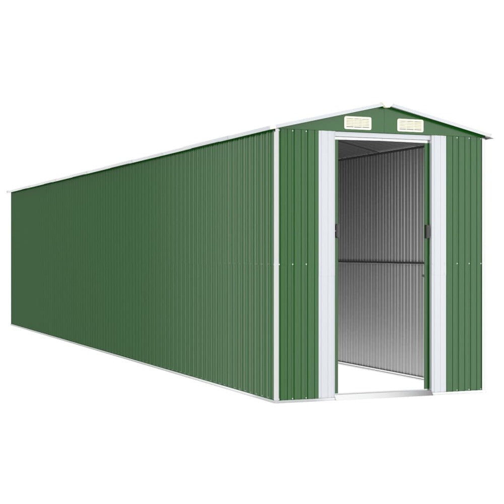 VIDAXL Abri De Jardin Vert 192x1021x223 Cm Acier Galvanisé