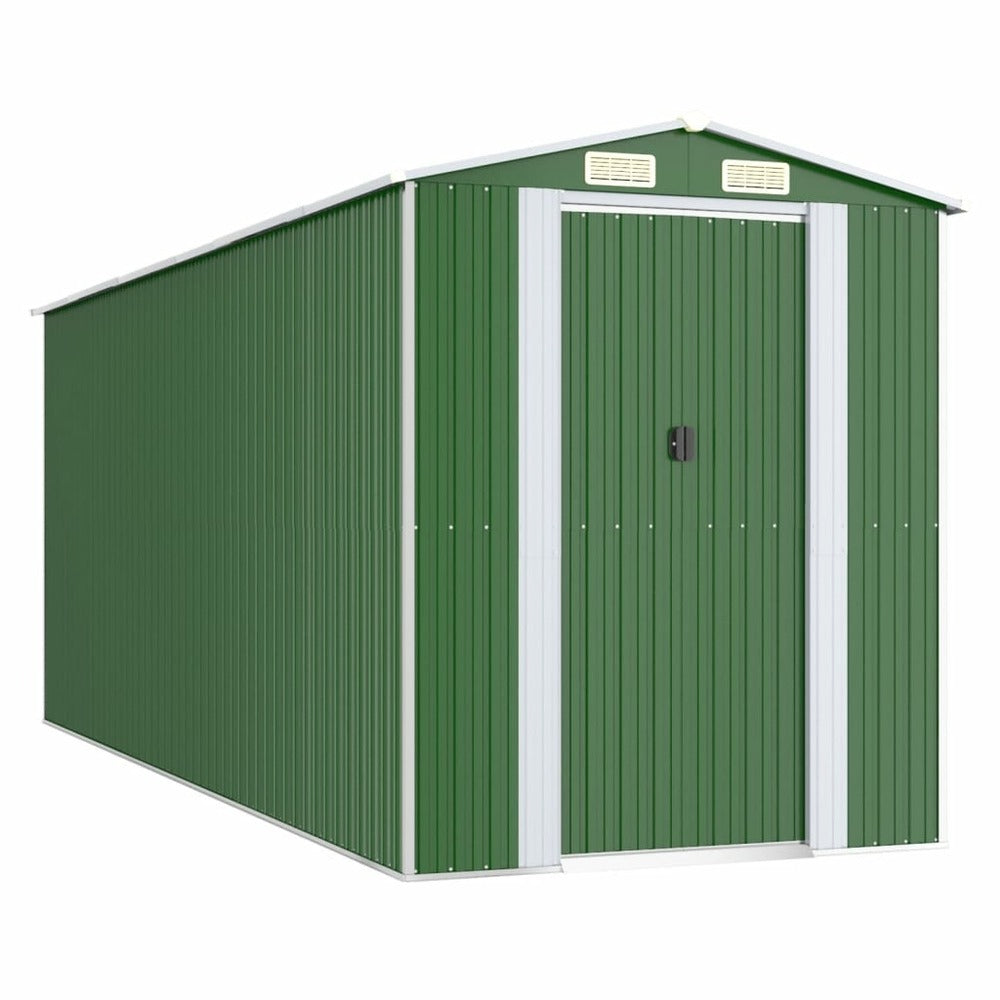 VIDAXL Abri De Jardin Vert 192x523x223 Cm Acier Galvanisé