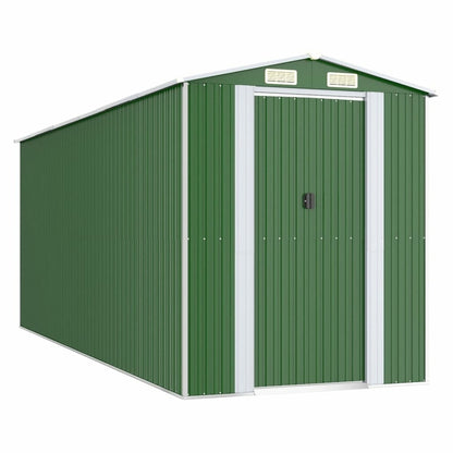 VIDAXL Abri De Jardin Vert 192x523x223 Cm Acier Galvanisé