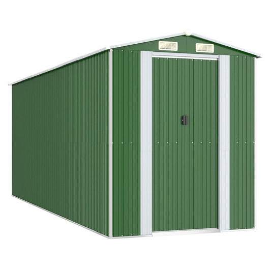 VIDAXL Abri De Jardin Vert 192x523x223 Cm Acier Galvanisé