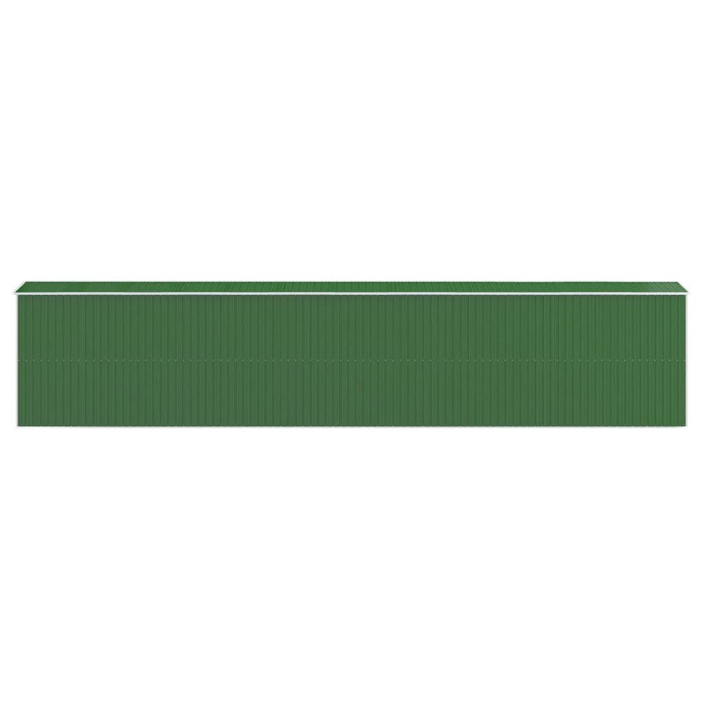 VIDAXL Abri De Jardin Vert 192x938x223 Cm Acier Galvanisé