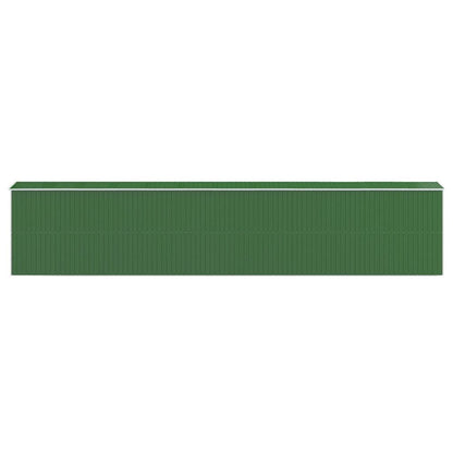VIDAXL Abri De Jardin Vert 192x938x223 Cm Acier Galvanisé