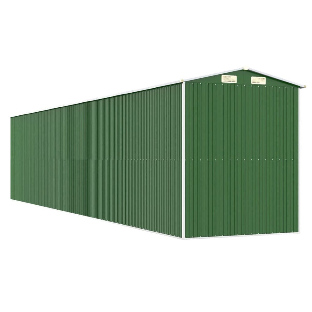 VIDAXL Abri De Jardin Vert 192x938x223 Cm Acier Galvanisé