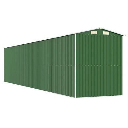 VIDAXL Abri De Jardin Vert 192x938x223 Cm Acier Galvanisé