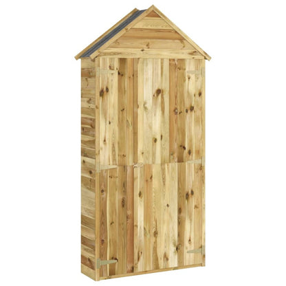 VIDAXL Abri à Outils De Jardin 107x37x220 Cm Bois De Pin Imprégné