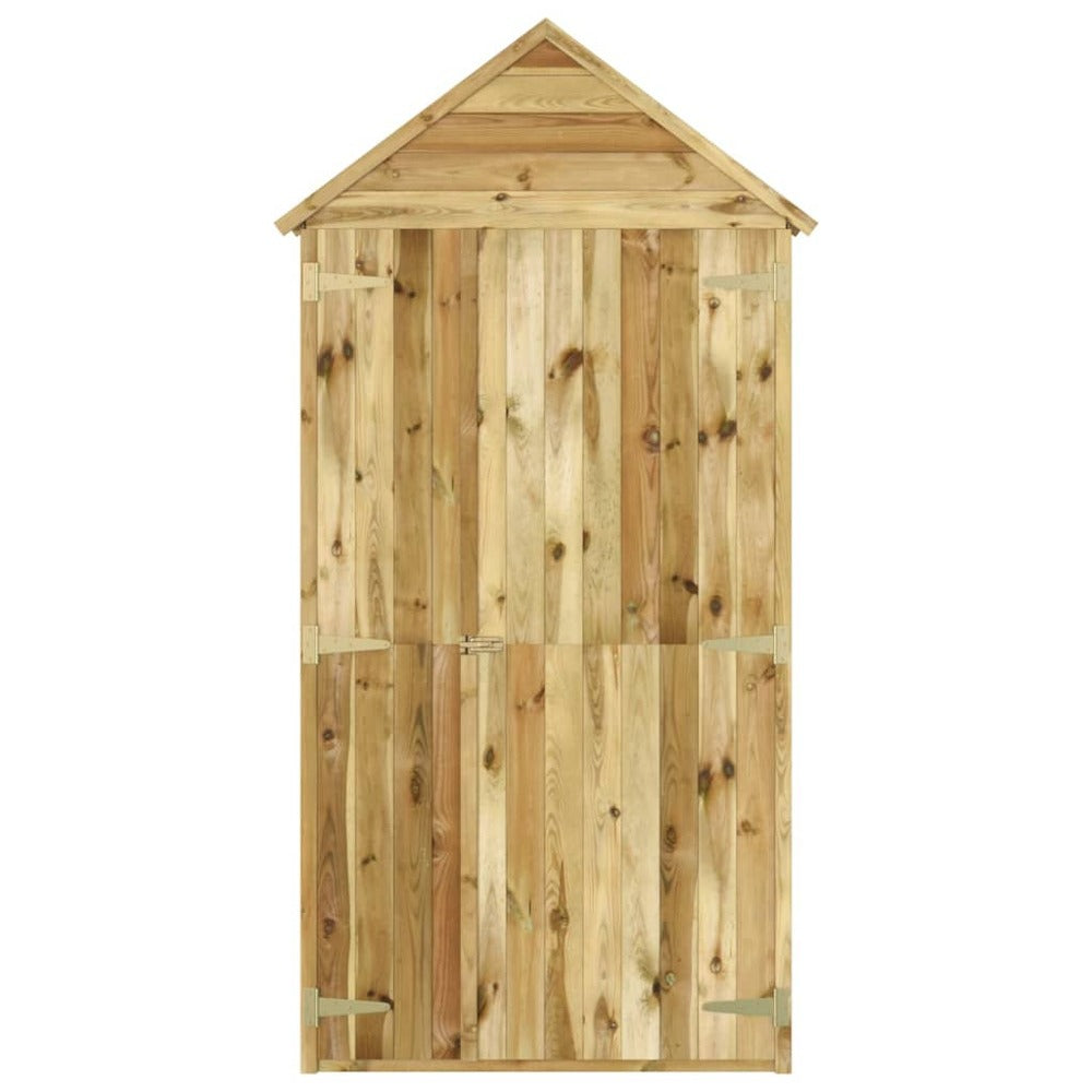 VIDAXL Abri à Outils De Jardin 107x37x220 Cm Bois De Pin Imprégné