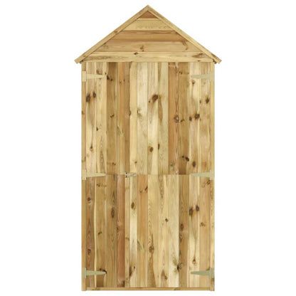 VIDAXL Abri à Outils De Jardin 107x37x220 Cm Bois De Pin Imprégné