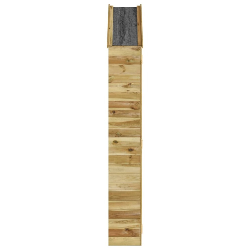 VIDAXL Abri à Outils De Jardin 107x37x220 Cm Bois De Pin Imprégné
