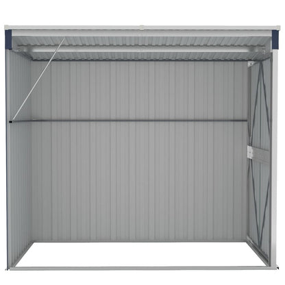 VIDAXL Abri De Jardin Mural Anthracite 118x194x178 Cm Acier