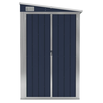 VIDAXL Abri De Jardin Mural Anthracite 118x194x178 Cm Acier
