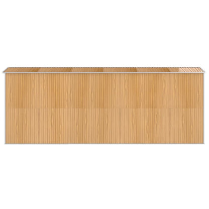 VIDAXL Abri De Jardin Marron Clair 192x523x223 Cm Acier Galvanisé