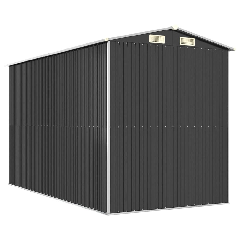 VIDAXL Abri De Jardin Anthracite 192x357x223 Cm Acier Galvanisé