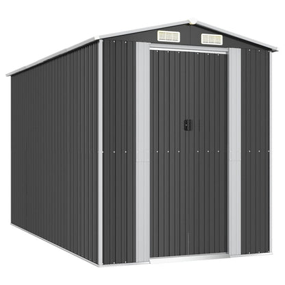 VIDAXL Abri De Jardin Anthracite 192x357x223 Cm Acier Galvanisé