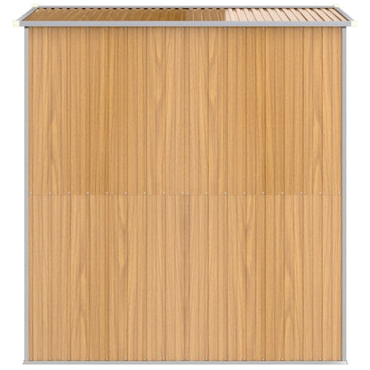 VIDAXL Abri De Jardin Marron Clair 192x191x223 Cm Acier Galvanisé