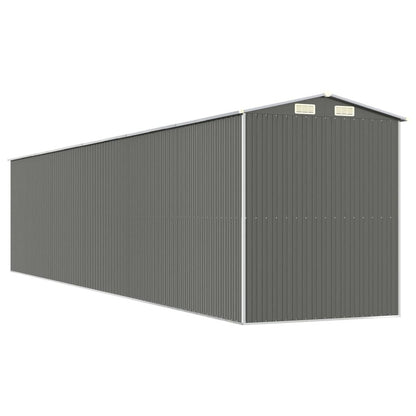 VIDAXL Abri De Jardin Gris Clair 192x938x223 Cm Acier Galvanisé
