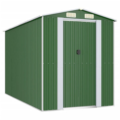VIDAXL Abri De Jardin Vert 192x357x223 Cm Acier Galvanisé