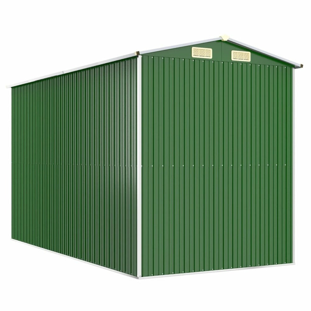 VIDAXL Abri De Jardin Vert 192x357x223 Cm Acier Galvanisé