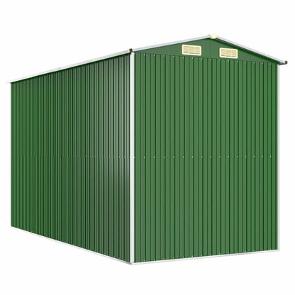 VIDAXL Abri De Jardin Vert 192x357x223 Cm Acier Galvanisé
