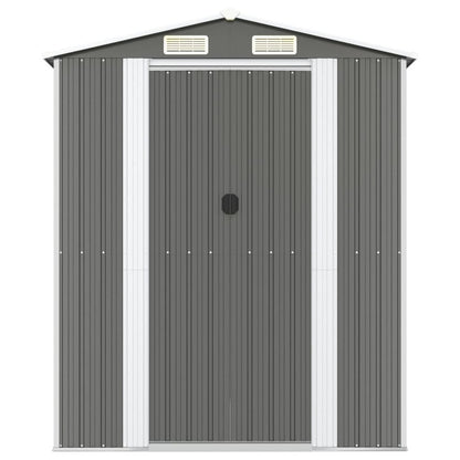 VIDAXL Abri De Jardin Gris Clair 192x689x223 Cm Acier Galvanisé