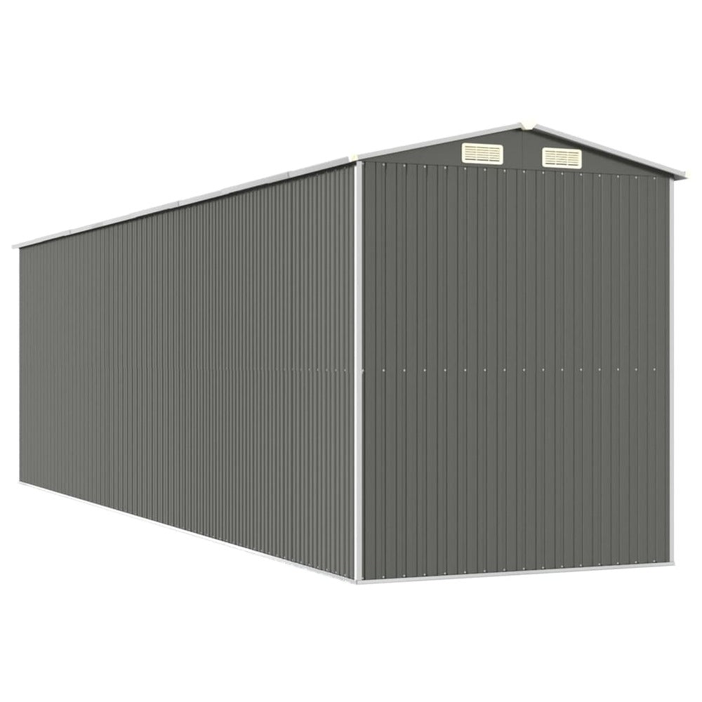 VIDAXL Abri De Jardin Gris Clair 192x689x223 Cm Acier Galvanisé