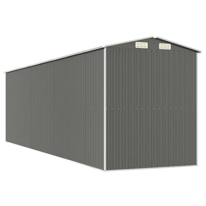 VIDAXL Abri De Jardin Gris Clair 192x689x223 Cm Acier Galvanisé