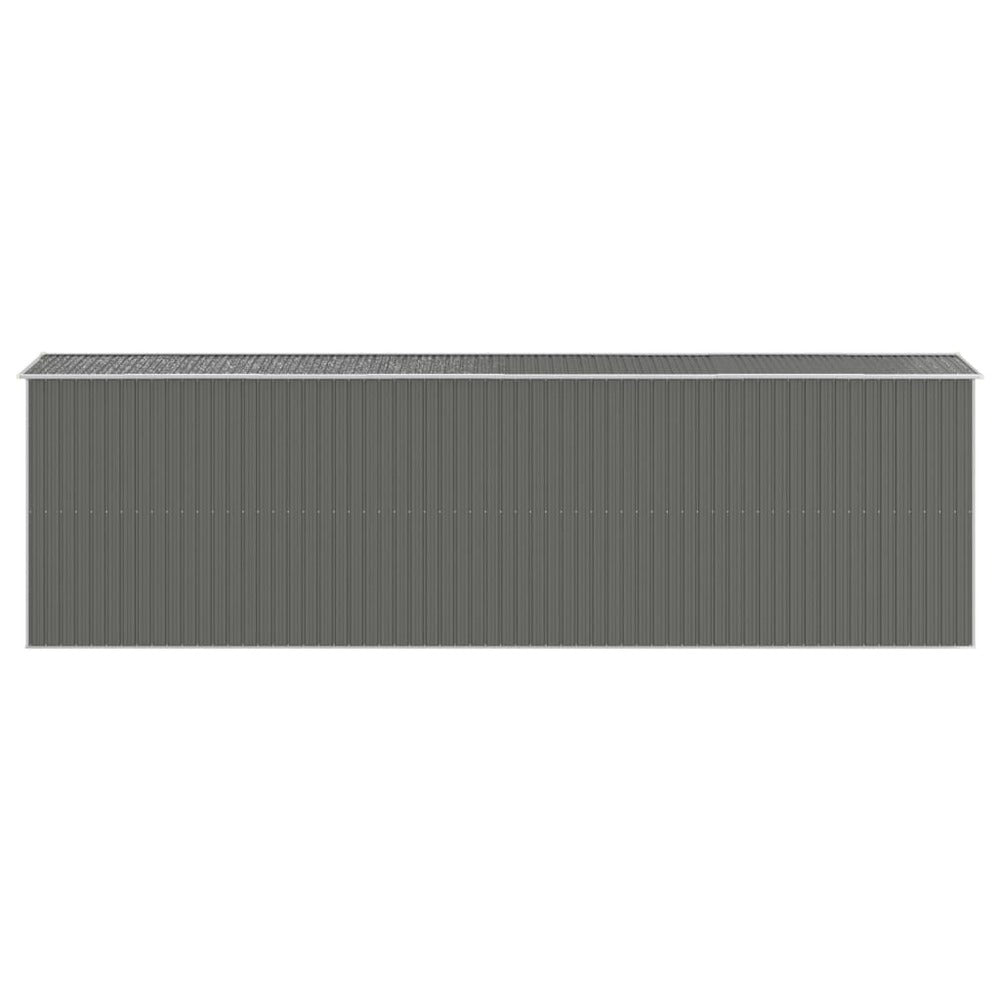 VIDAXL Abri De Jardin Gris Clair 192x689x223 Cm Acier Galvanisé