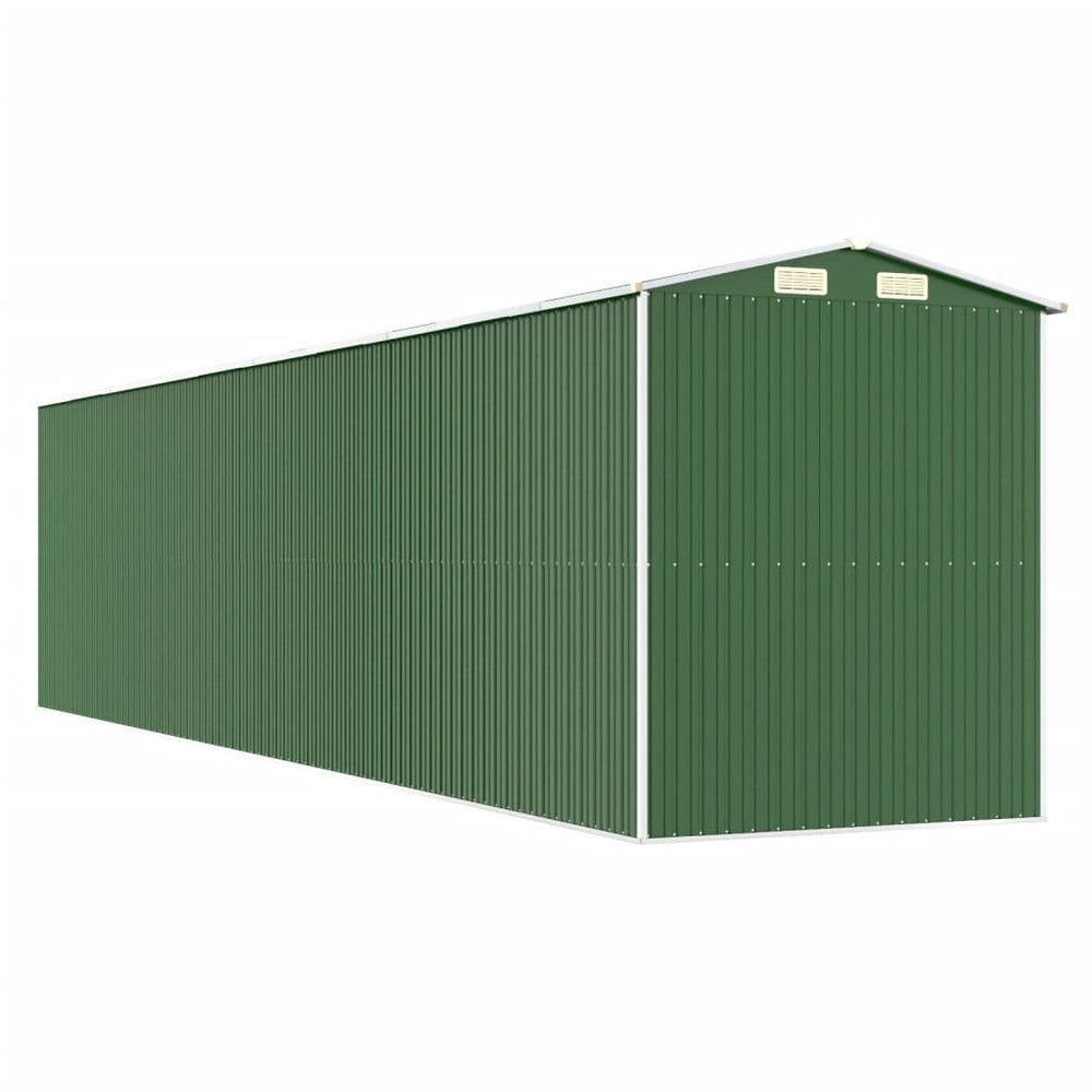 VIDAXL Abri De Jardin Vert 192x855x223 Cm Acier Galvanisé