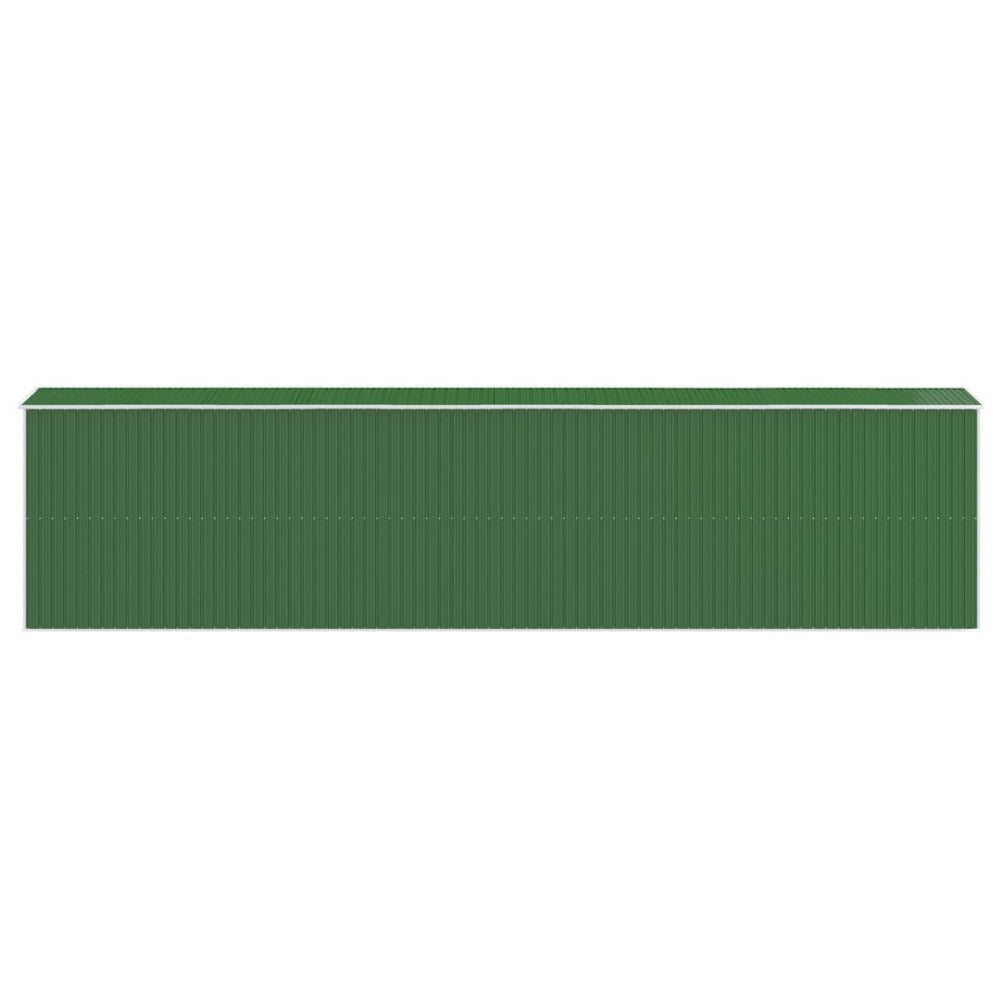 VIDAXL Abri De Jardin Vert 192x855x223 Cm Acier Galvanisé