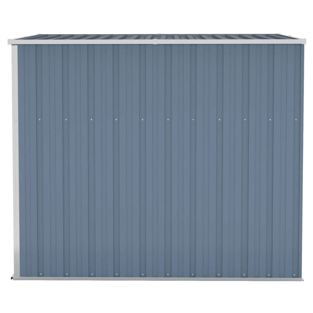 VIDAXL Abri De Jardin Mural Gris 118x194x178 Cm Acier Galvanisé