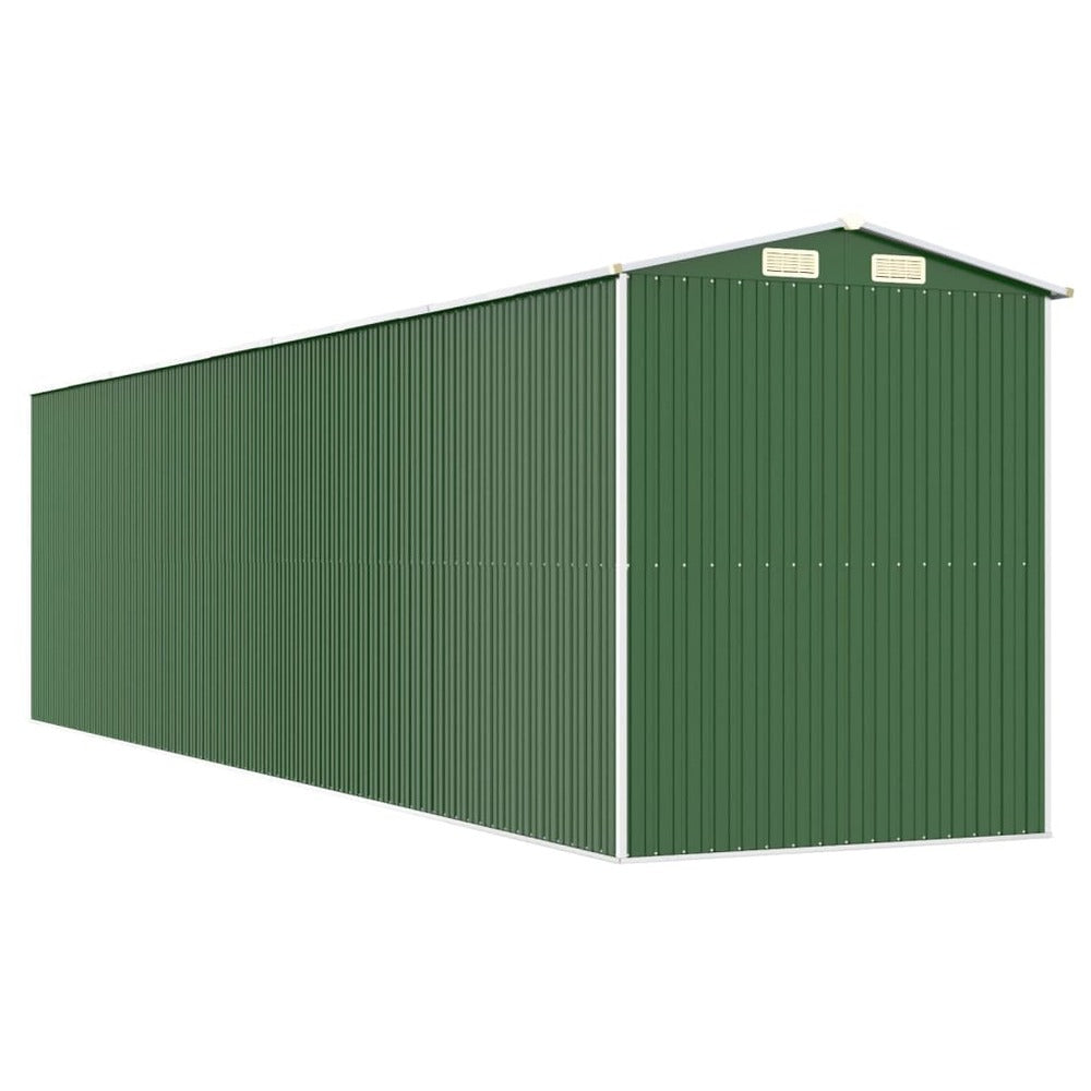 VIDAXL Abri De Jardin Vert 192x772x223 Cm Acier Galvanisé