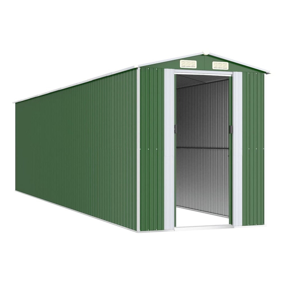 VIDAXL Abri De Jardin Vert 192x772x223 Cm Acier Galvanisé