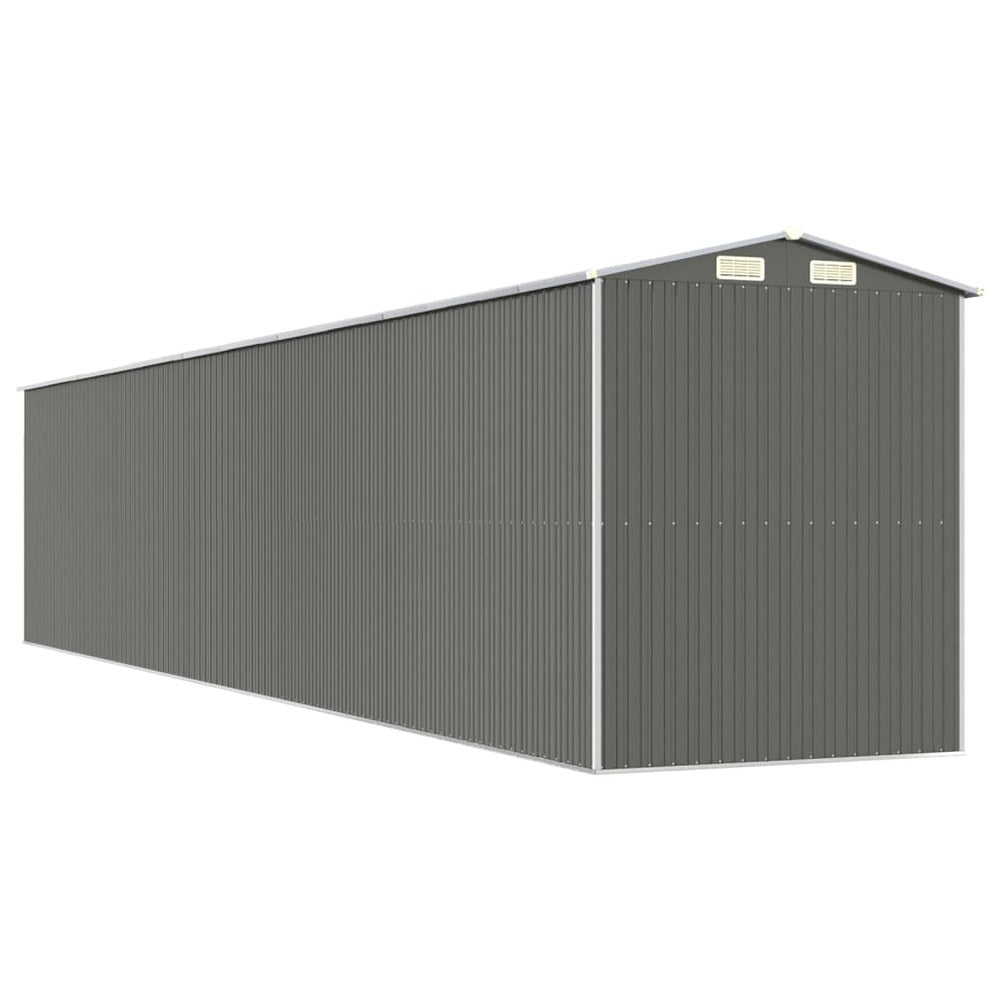 VIDAXL Abri De Jardin Gris Clair 192x1021x223 Cm Acier Galvanisé
