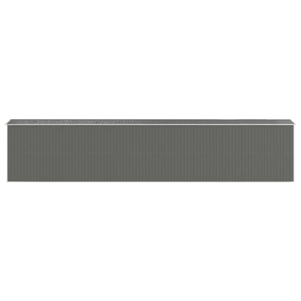 VIDAXL Abri De Jardin Gris Clair 192x1021x223 Cm Acier Galvanisé