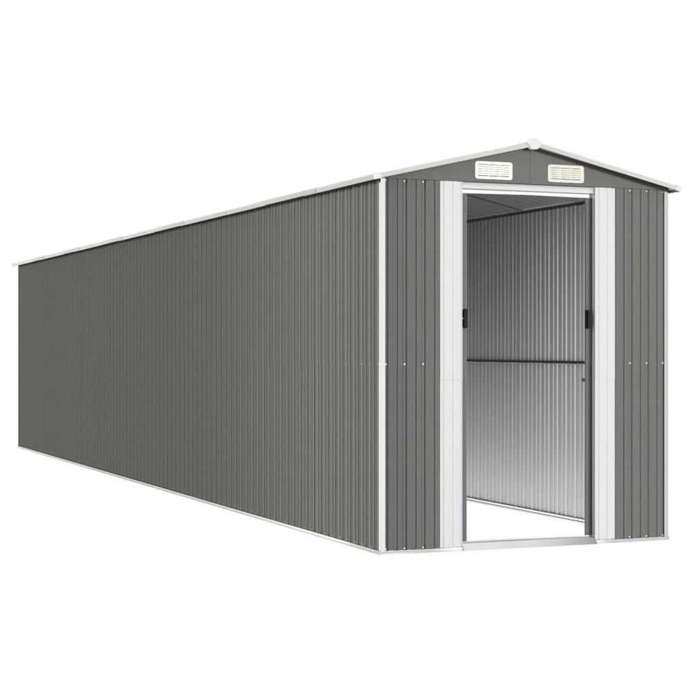 VIDAXL Abri De Jardin Gris Clair 192x1021x223 Cm Acier Galvanisé