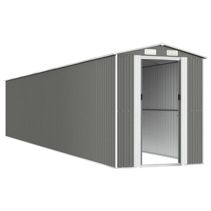 VIDAXL Abri De Jardin Gris Clair 192x1021x223 Cm Acier Galvanisé