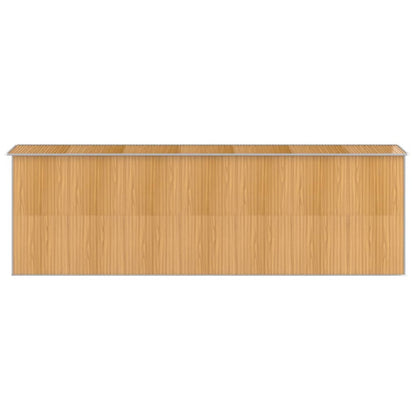 VIDAXL Abri De Jardin Marron Clair 192x606x223 Cm Acier Galvanisé