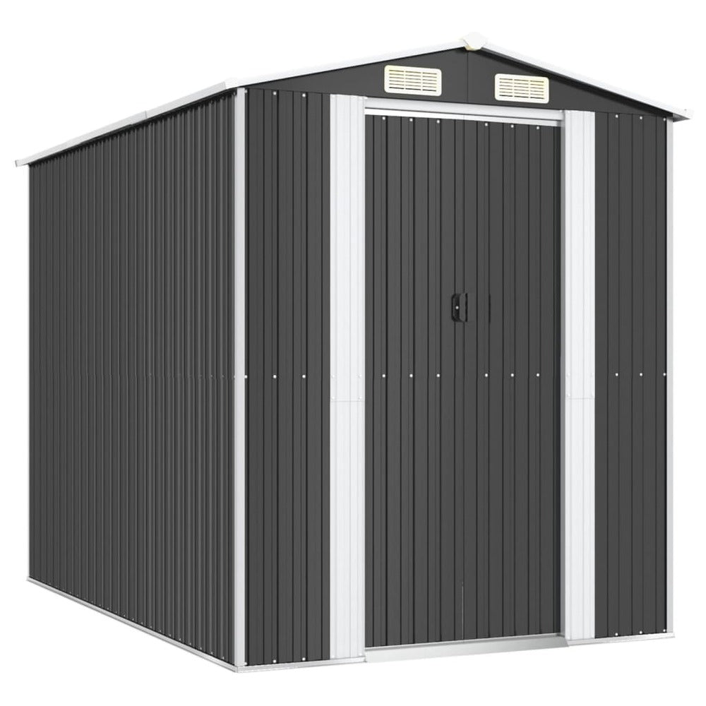 VIDAXL Abri De Jardin Anthracite 192x274x223 Cm Acier Galvanisé